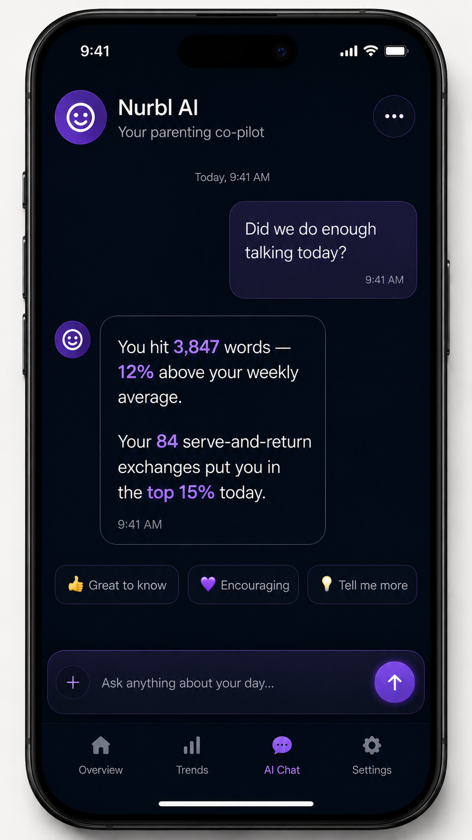 Ask Nurbl AI interface
